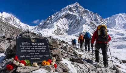 पर्यटन विभाग द्वारा ५ आरोहीको निधनप्रति श्रद्धाञ्जली व्यक्त