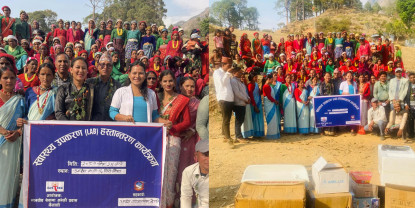 डोटीको गिरीचौका स्वास्थ्य चौकीलाई ल्याब उपकरण सामाग्री हस्तान्तरण
