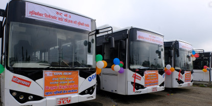 लुम्बिनीमा थन्किएका बिजुली बस आजदेखि सञ्चालनमा