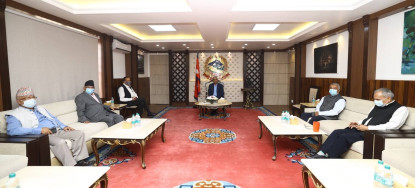 निर्वाचन क्षेत्र बाँडफाँट गर्न सत्ता गठबन्धनको बैठक सुरू, जसपा अनुपस्थित