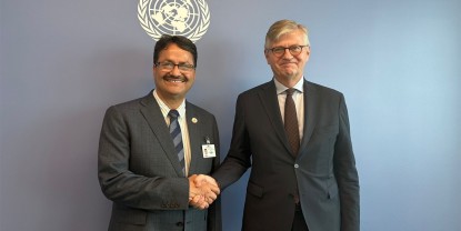 परराष्ट्रमन्त्री साउद र राष्ट्रसङ्घका उपमहासचिव लाक्रोक्सबीच भेट
