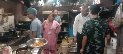 भक्तपुरका अस्पतालको क्यान्टिन अनुगमन