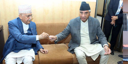 ओली-देउवाबीच एक घण्टा लामो भेटवार्ता, के भयो कुराकानी ?