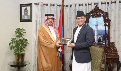सभामुख अर्याल र साउदी राजदूतबीच द्विपक्षीय सम्बन्ध र सहकार्यबारे छलफल