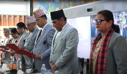 राष्ट्रियसभाका चार समितिका सभापतिले लिए पद तथा गोपनीयताको शपथ