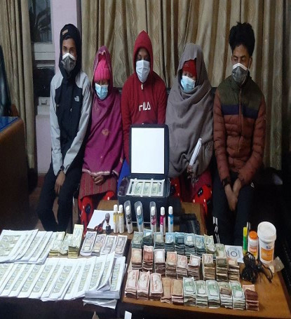 ६५ हजार रुपैयाँ भन्दाबढी नक्कली नोटसहित ५ जना पक्राउ