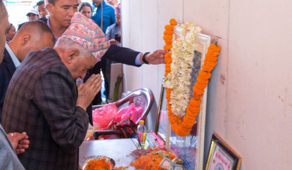 राष्ट्रपतिद्वारा ओली परिवारलाई समवेदना, पिता मोहनप्रसादप्रति श्रद्धाञ्जली