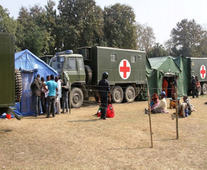 नेपाली सेनाको स्वास्थ्य शिविरबाट २६३ लाभान्वित