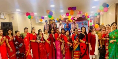 साउदीमा नेपाली महिलाको तीज कार्यक्रम