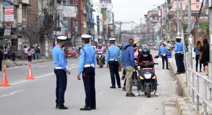 उपत्यकाका ६८ ठाउँमा ट्राफिक चेक पोइन्ट