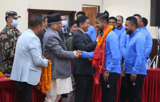 सिरिज क्लिनस्वीप गर्ने नेपाली टोलीका खेलाडीलाई २/२ लाख पुरस्कार दिइने