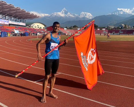पुरुष ५ हजार मिटरमा गोपिचन्द्रलाई स्वर्ण