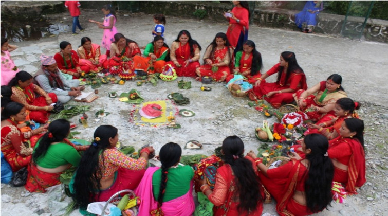 हरितालिका तीज समापन