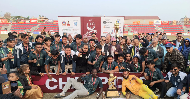 आहा रारा पोखरा गोल्डकप फुटबलको उपाधि आयोजकलाई