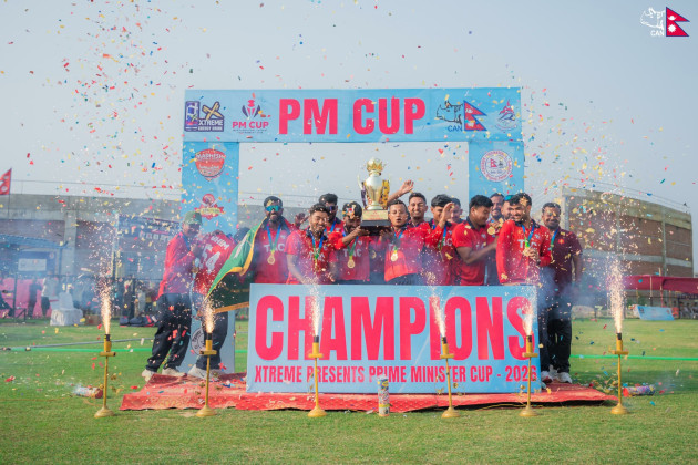 आर्मीले जित्यो प्रधानमन्त्री कप क्रिकेटको उपाधि
