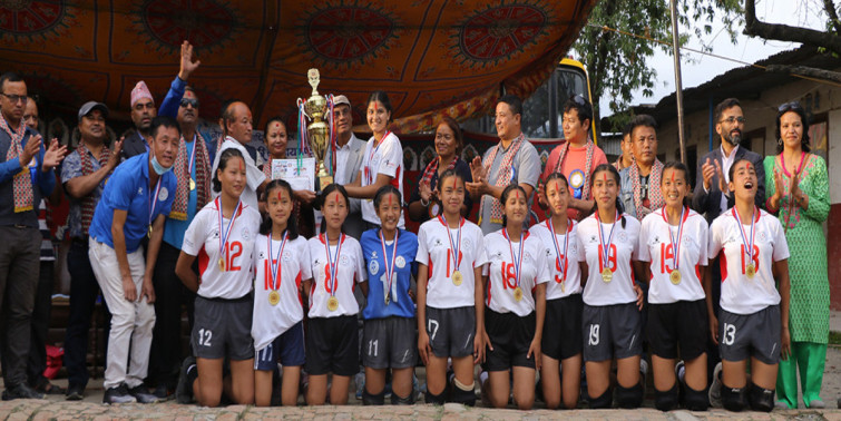 न्यु डायमन्डलाई महिला भलिबलको उपाधि