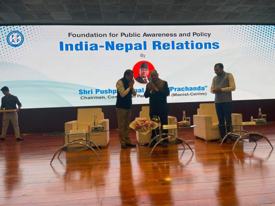 सन् १९५० को सन्धि पुनरावलोकन गर्नुपर्छः प्रचण्ड