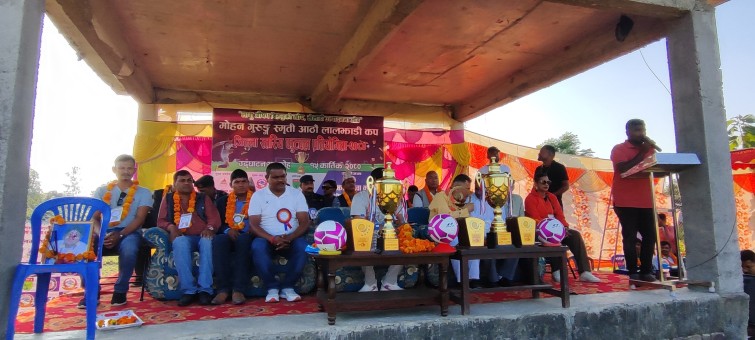 आठौँ लालझाडी कप फुटबल प्रतियोगिता सुरु