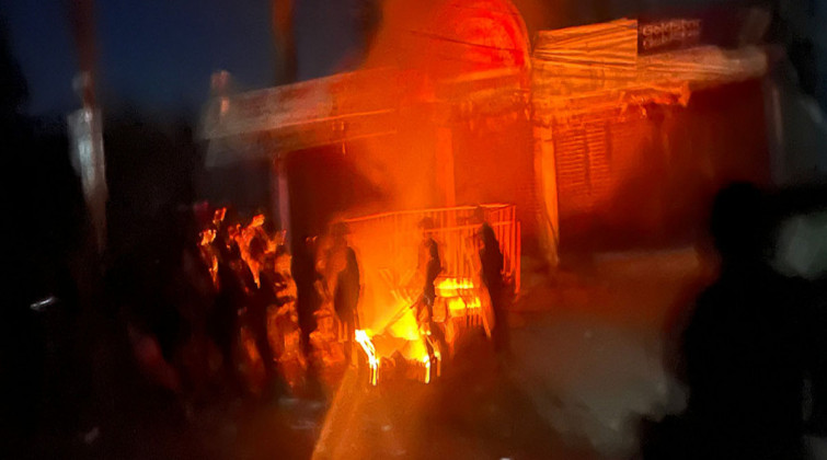 नेकपा एमालेको सुर्खेत पार्टी कार्यालयमा आगजनी