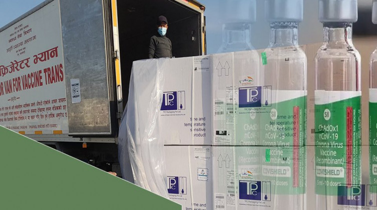 १८ लाख खोप आइपुग्यो, भोलि र पर्सिसम्ममा २१ लाख आइपुग्ने