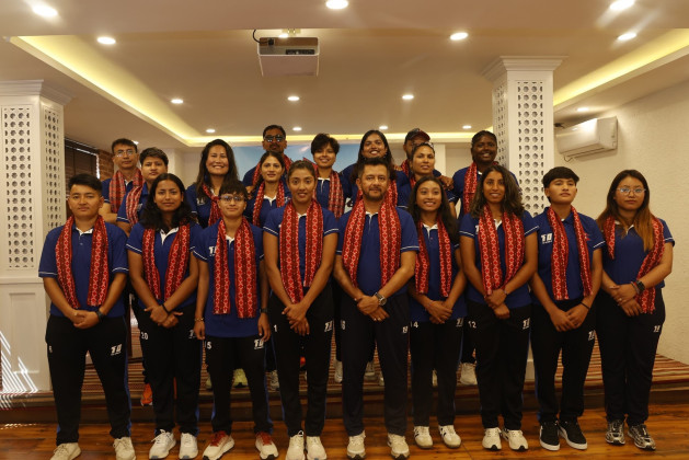 इन्दुको कप्तानीमा रुवान्डा जाने महिला क्रिकेट टोलीको बिदाइ