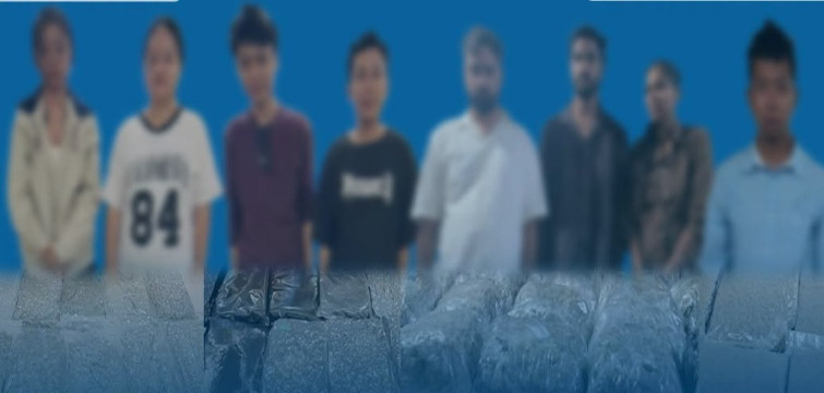 विमानस्थलबाट ३९ किलो गाँजासहित आठ विदेशी नागरिक पक्राउ