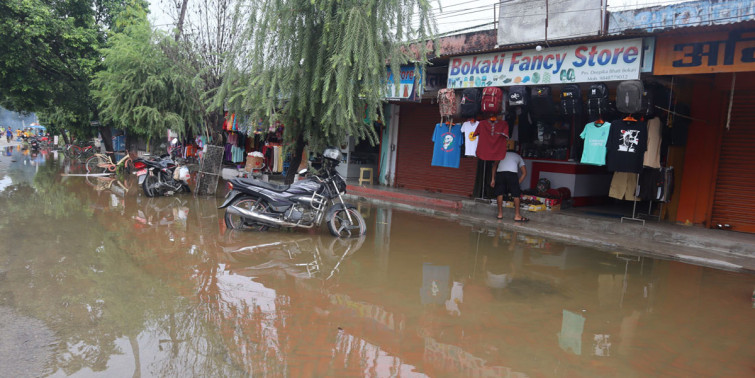 कञ्चनपुरको महेन्द्रनगर जलमग्न