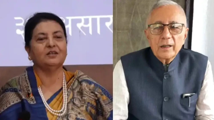 विद्या भण्डारी र शेखर कोइरालाबीच भेटवार्ता