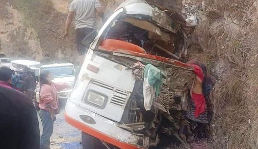  सिन्धुलीमा बस दुर्घटना हुँदा पाँच जनाको मृत्यु