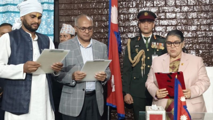 मधेशमा फेरिएका दुई मन्त्रीले लिए शपथ