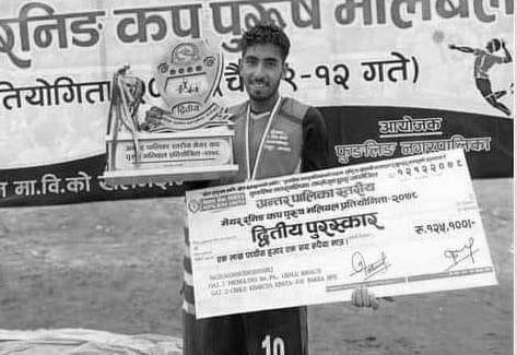 चट्याङ लागेर  भलिबल खेलाडीको ज्यान गयो