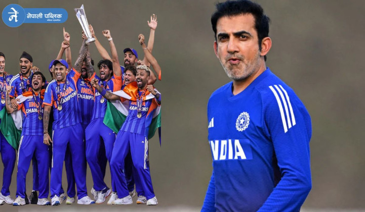 खेलाडीहरूको फोकस सुरक्षित राख्न सामाजिक सञ्जालबाट टाढा राख्नु जरुरीः गौतम गम्भीर