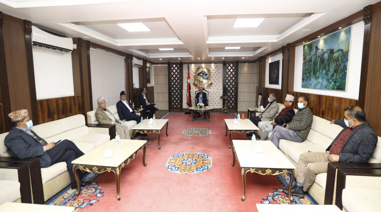 गठबन्धन बैठकः भदौ पहिलो सातासम्म चुनावी तालमेलको टुंगो लगाउने सहमति