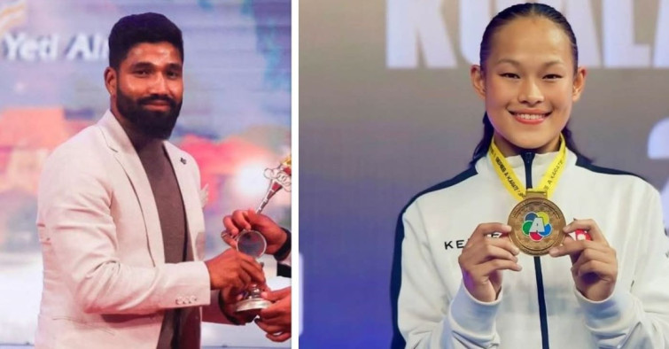 दीपेन्द्रसिंह ऐरी र एरिका गुरुङ वर्ष उत्कृष्ट खेलाडी घोषित