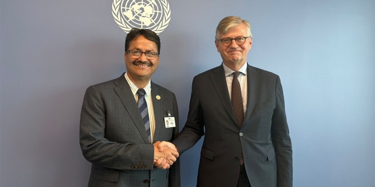 परराष्ट्रमन्त्री साउद र राष्ट्रसङ्घका उपमहासचिव लाक्रोक्सबीच भेट