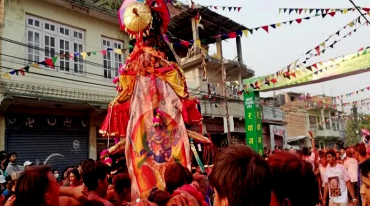 गोकर्णमा मध्यरातमा सुरु भयो मानदेवकालीन कान्तिभैरव जात्रा