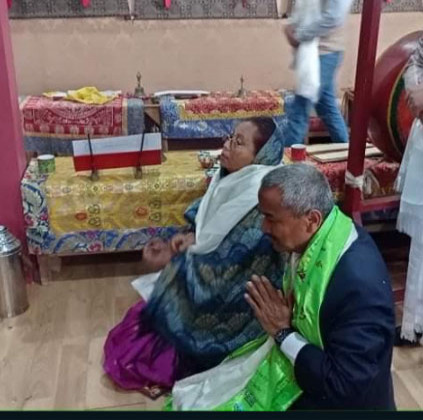 मेलम्चीमा क्षति नहोस् भनेर मन्त्री चौधरीले गरे क्षमा पूजा