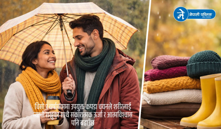 वर्षायाममा कपडा छनोट गर्दा के कुरामा ध्यान दिनुपर्छ ?