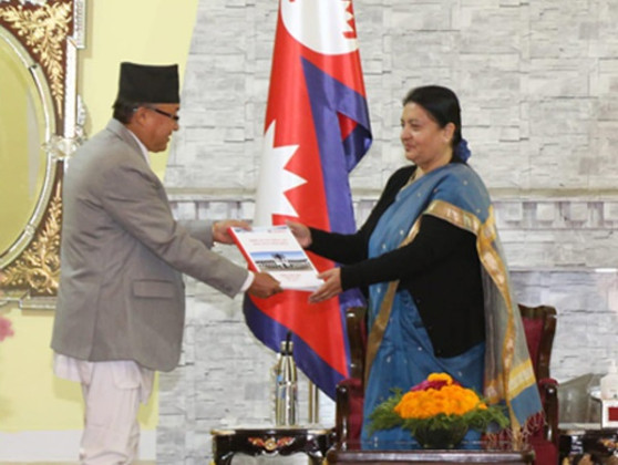 प्रतिनिधिसभामा निर्वाचित सदस्यको विवरण राष्ट्रपतिसमक्ष पेस