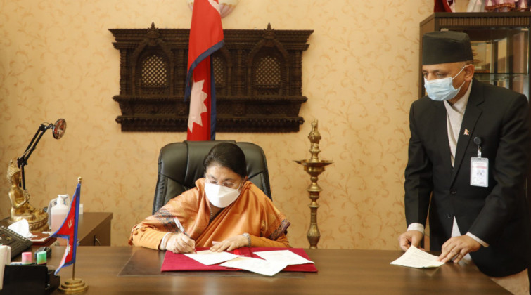 स्थानीय तह निर्वाचनमा सेना परिचालन गर्न राष्ट्रपतिको स्वीकृति