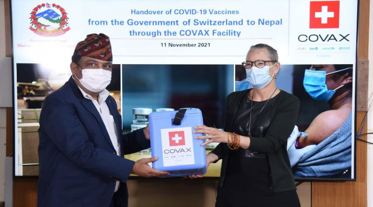 स्विट्जरल्यान्डले दियो १ लाख ४४ डोज कोरोनाविरुद्धको खोप