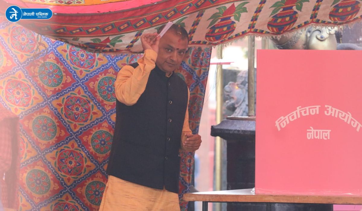 प्रतिनिधिसभा निर्वाचनमा मतदाताको सहभागिताप्रति गगन थापाको धन्यवाद