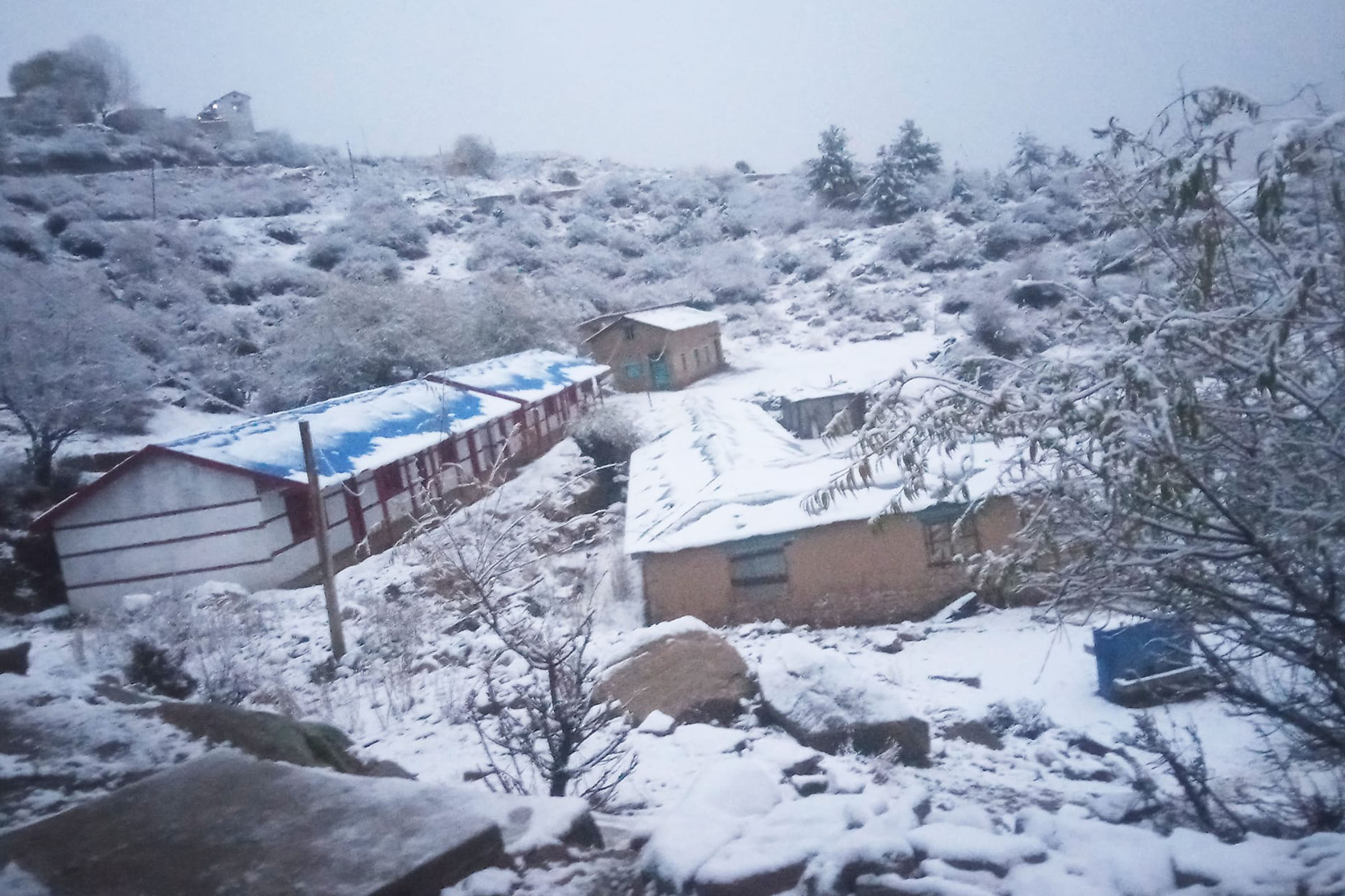 मुस्ताङमा हिमपात