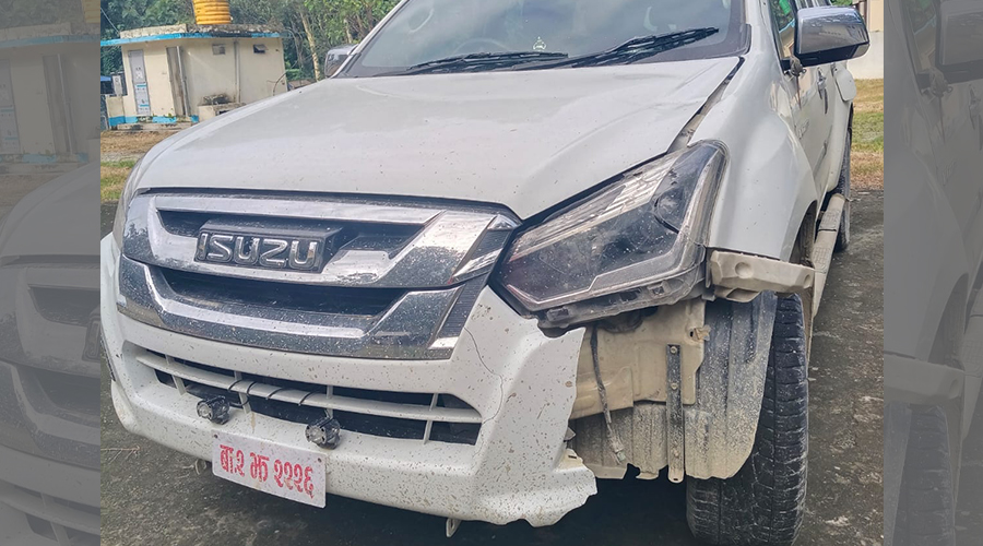 मोरङमा पैदल यात्रीलाई ठक्कर दिई फरार सरकारी गाडी, चालक इटहरीबाट पक्राउ