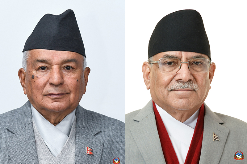 राष्ट्रपतिलाई भेट्न शीतलनिवास पुगे प्रधानमन्त्री