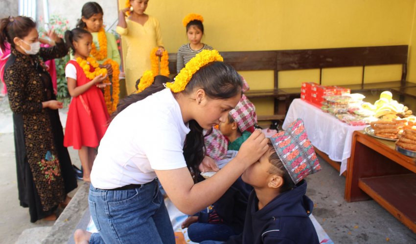 बालगृहमा सामूहिक भाइटीका