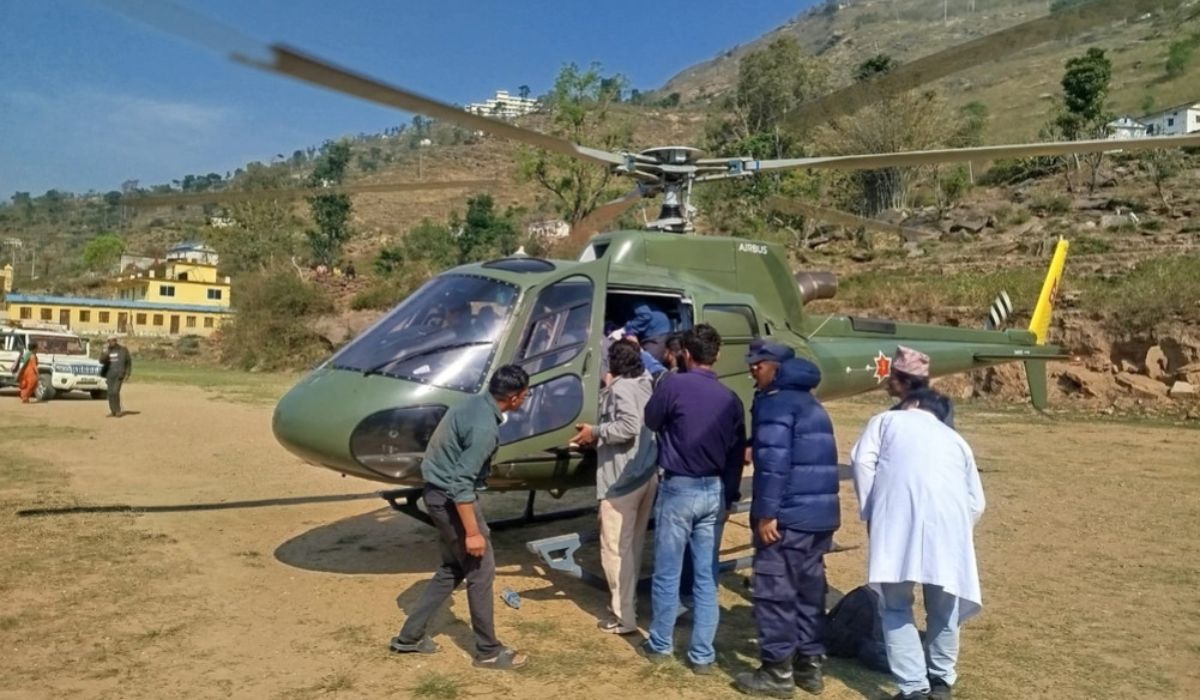 हुम्ला र कालिकोटका दुई सुत्केरी महिलाको हवाई उद्धार
