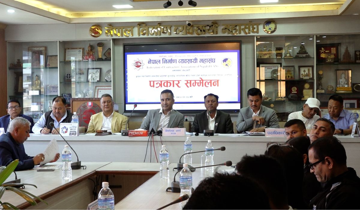 एक हप्ताभित्र समस्या समाधान नभए निर्माण ठप्प पार्ने महासंघको चेतावनी
