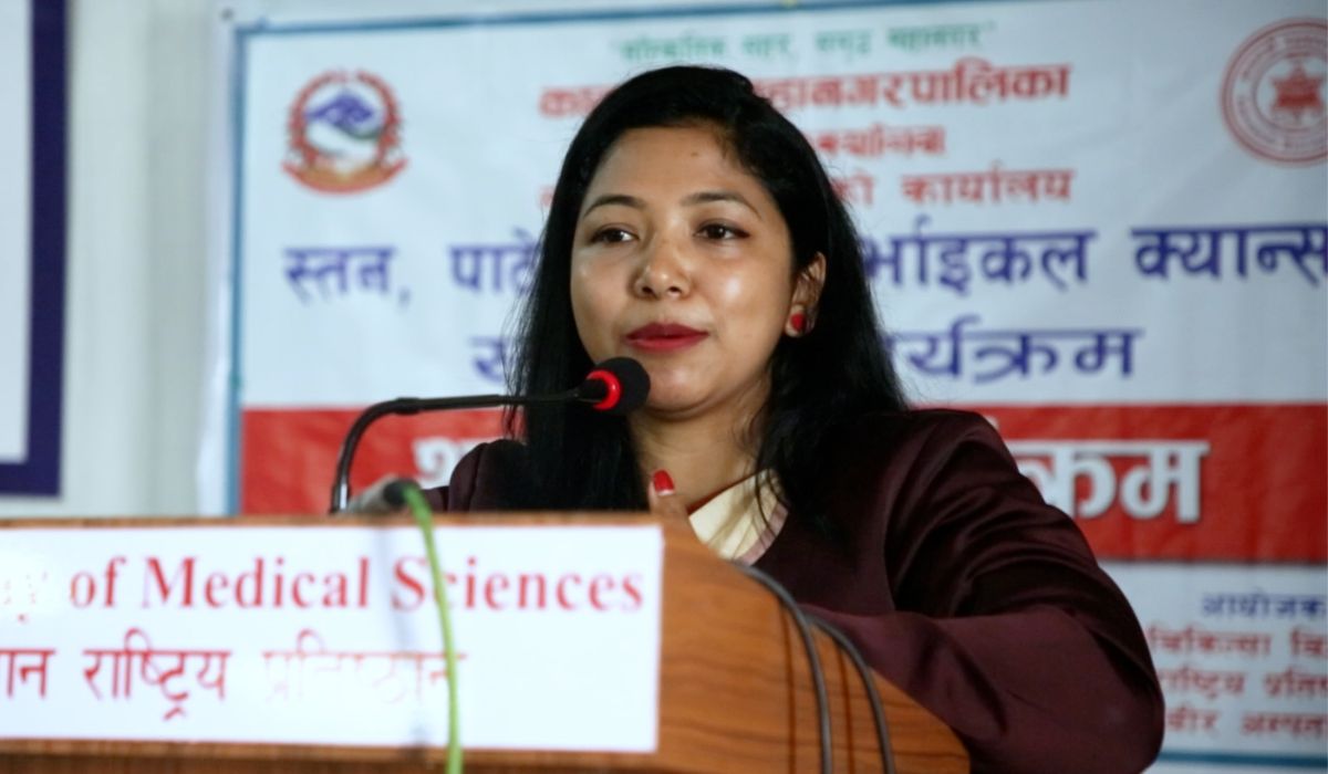 सर्भाइकल क्यान्सरबारे सचेतना अभिवृद्धि गर्न समयमै परीक्षण जरुरी छ: सुनिता डंगोल