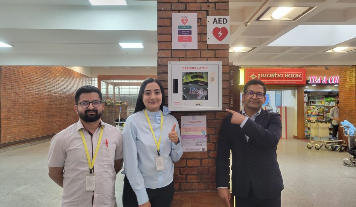 त्रिभुवन अन्तर्राष्ट्रिय विमानस्थलमा ‘एइडी’ जडान